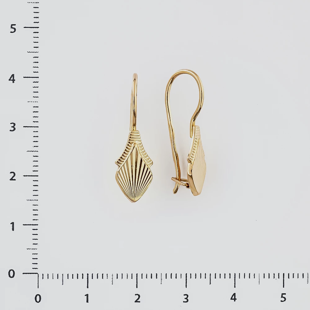 Серьги из красного золота 585 пробы