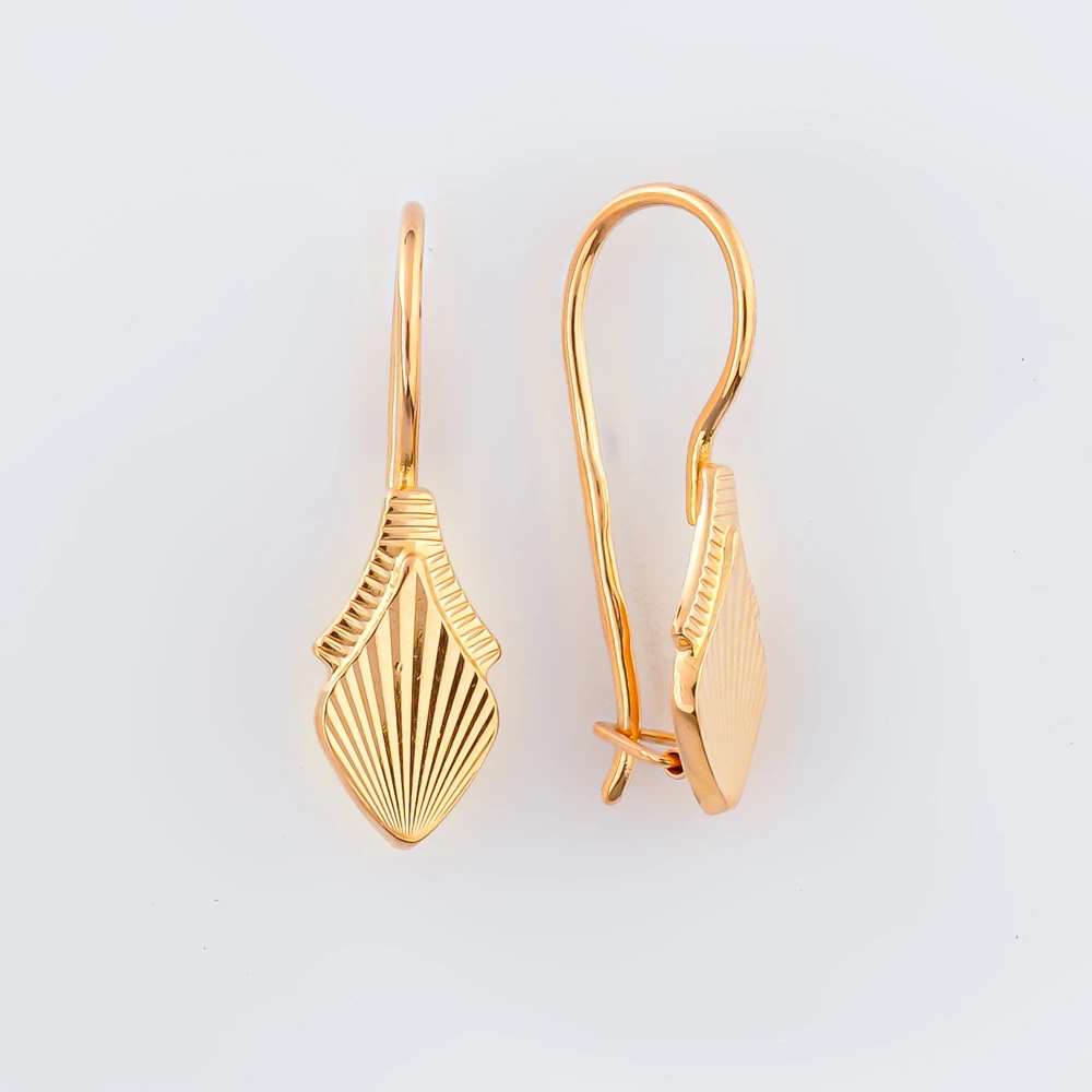 Серьги из красного золота 585 пробы