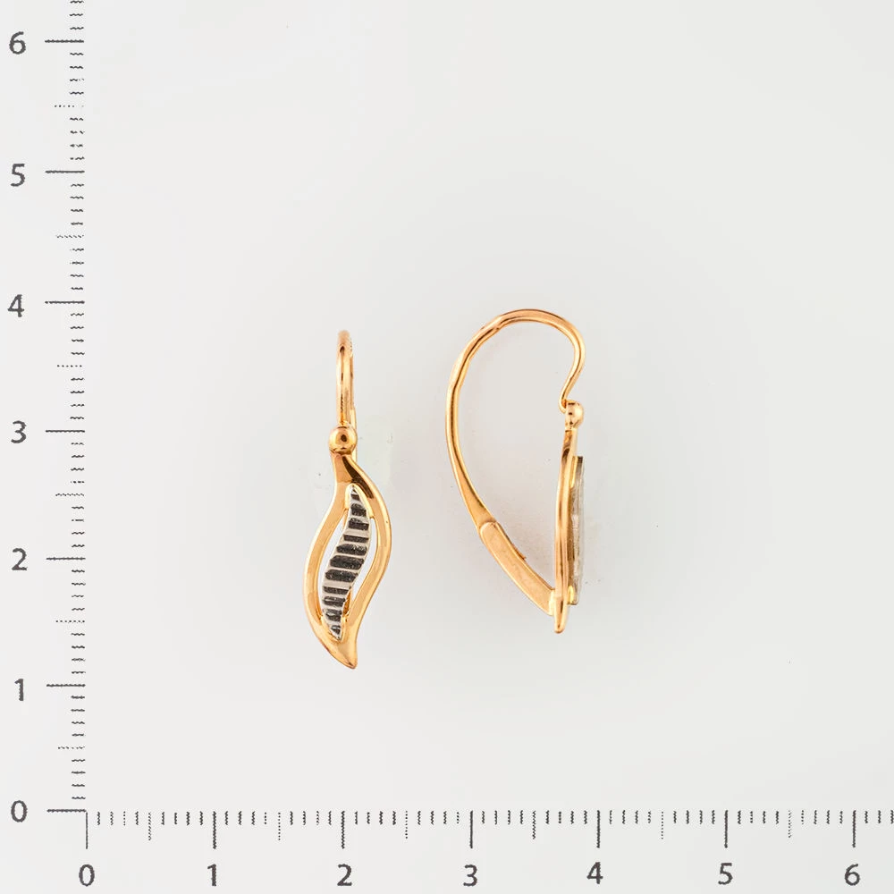 Серьги из красного золота 583 пробы