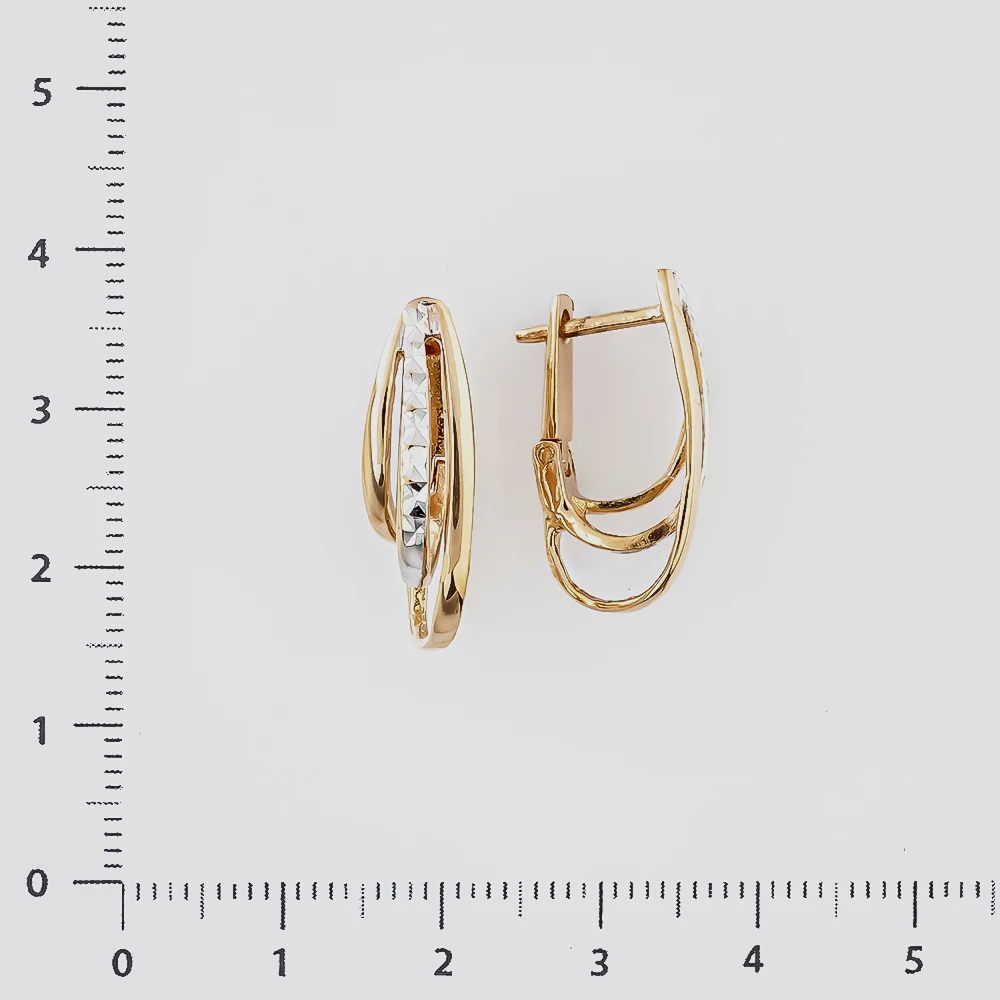 Серьги из красного золота 585 пробы