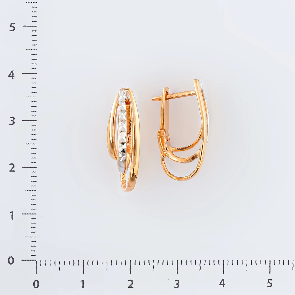 Серьги из красного золота 585 пробы