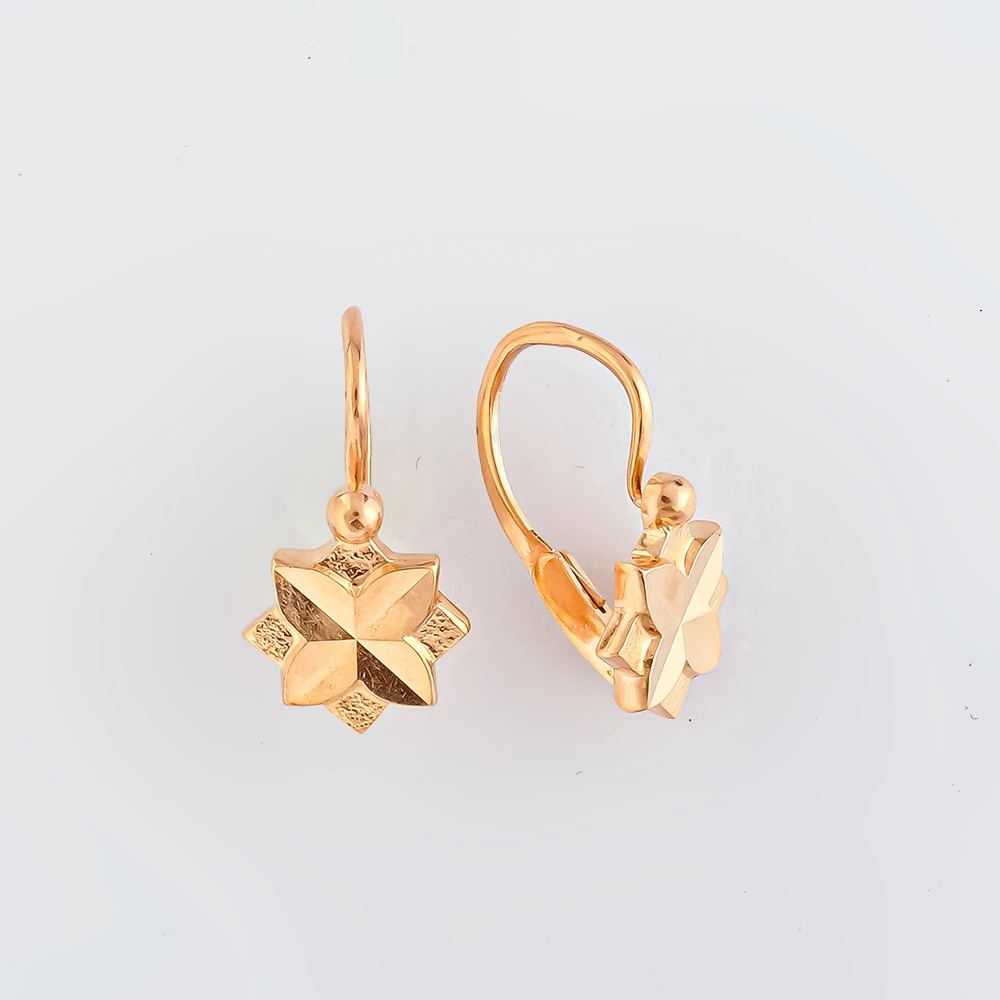 Серьги из красного золота 583 пробы