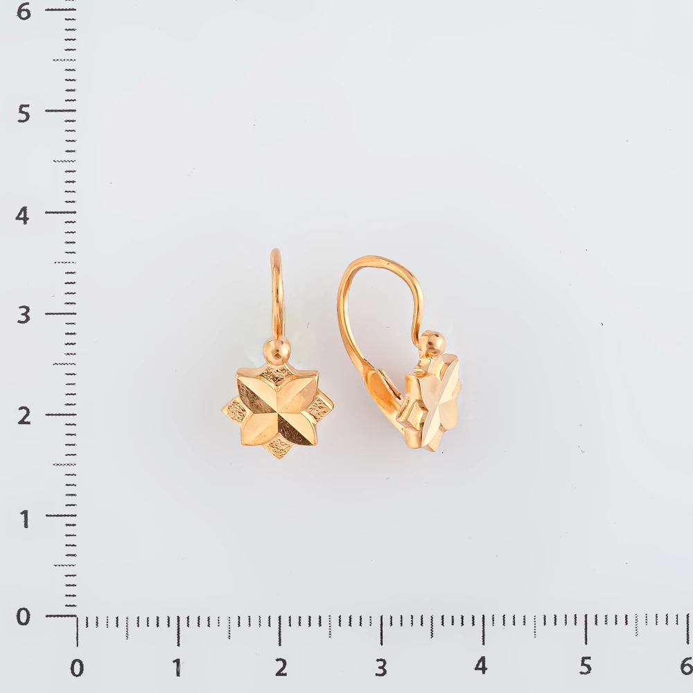 Серьги из красного золота 583 пробы