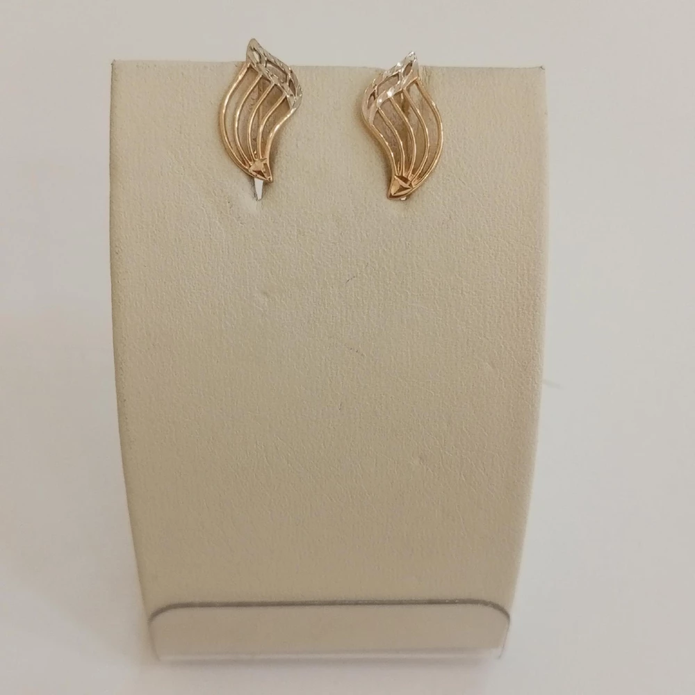 Серьги из красного золота 585 пробы