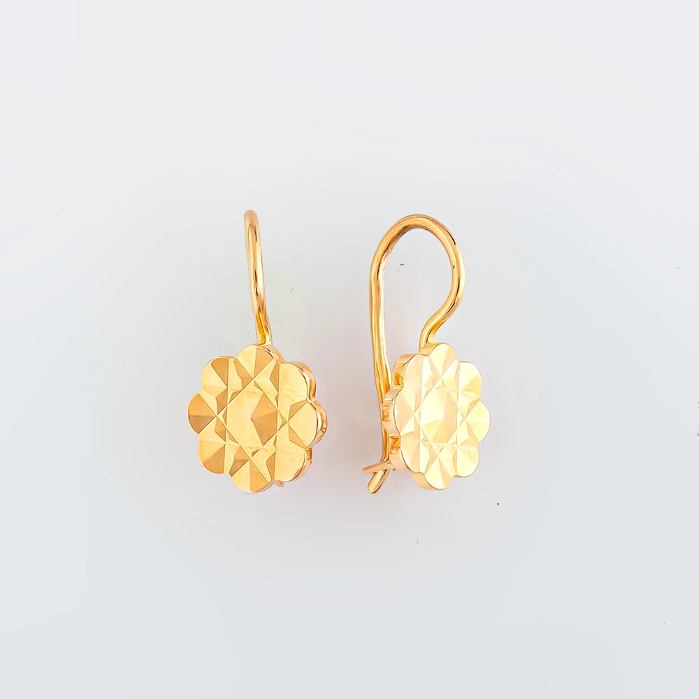 Серьги из красного золота 583 пробы