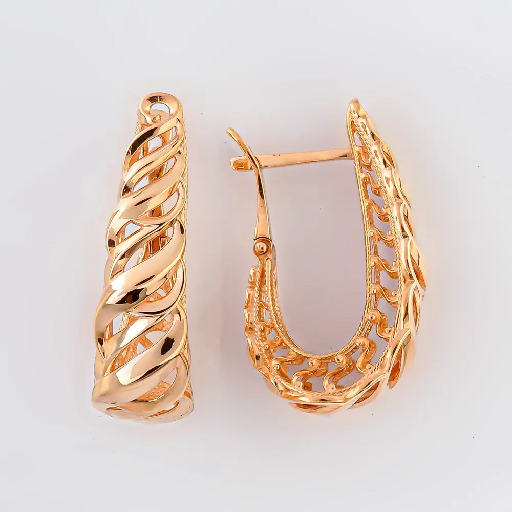 Серьги из красного золота 375 пробы 1