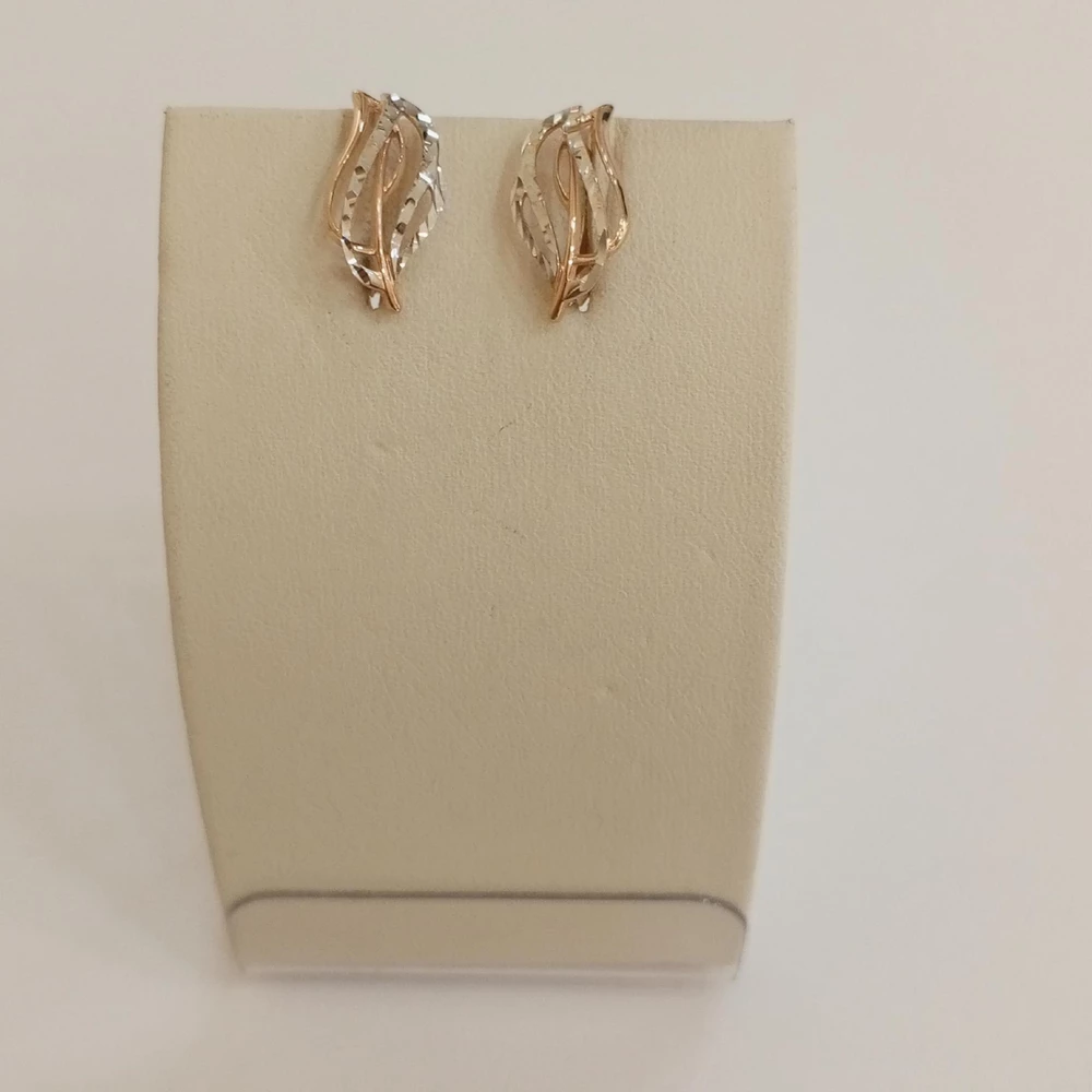 Серьги из красного золота 585 пробы