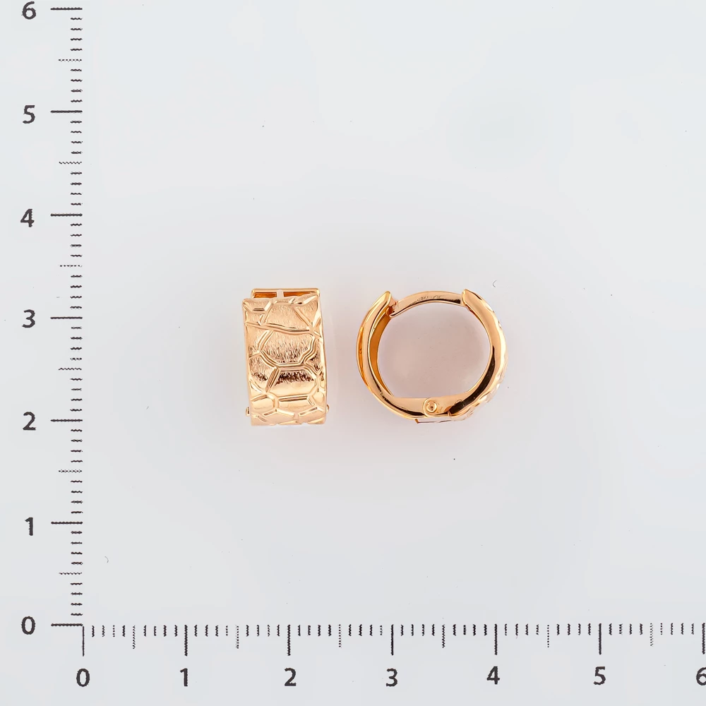 Серьги из красного золота 585 пробы