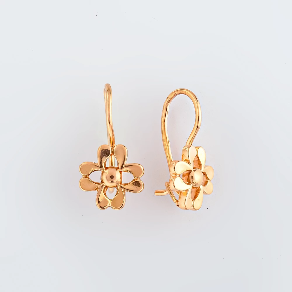 Серьги из красного золота 583 пробы