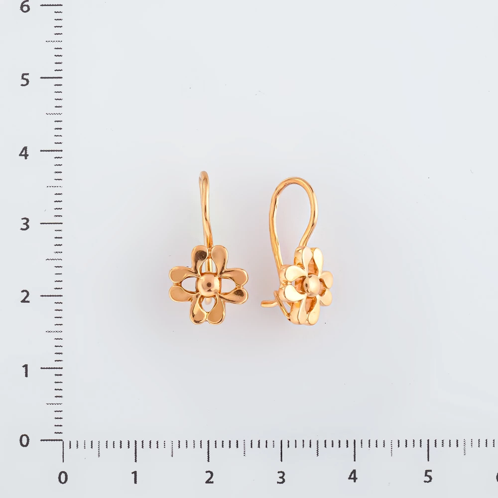 Серьги из красного золота 583 пробы