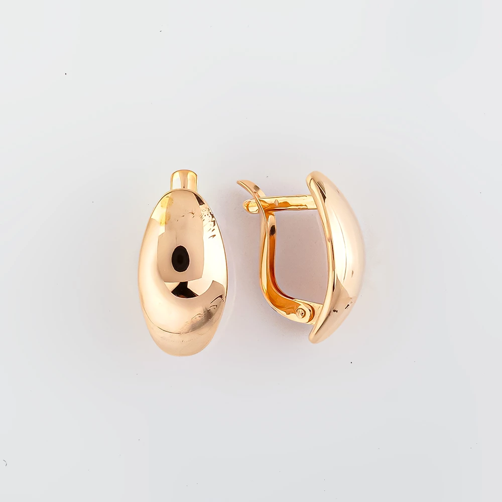Серьги из красного золота 585 пробы