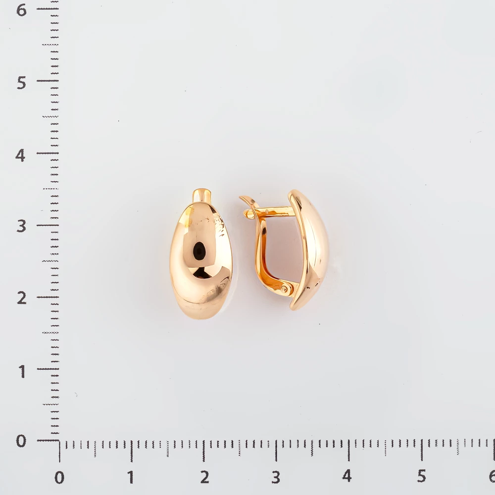 Серьги из красного золота 585 пробы