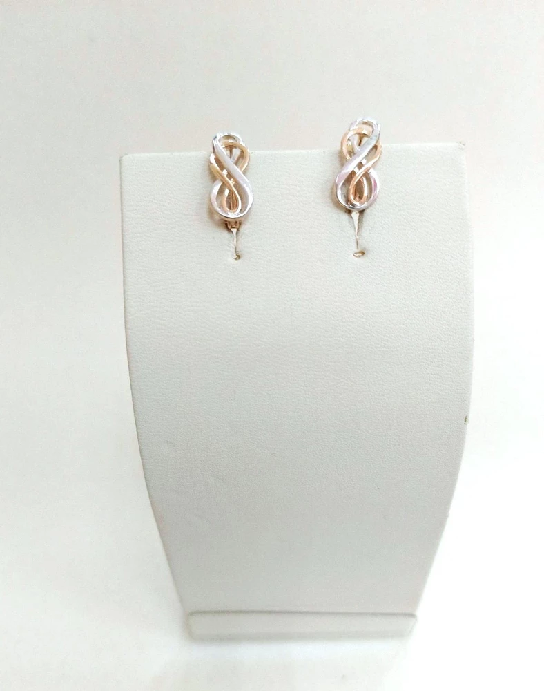 Серьги из красного золота 585 пробы