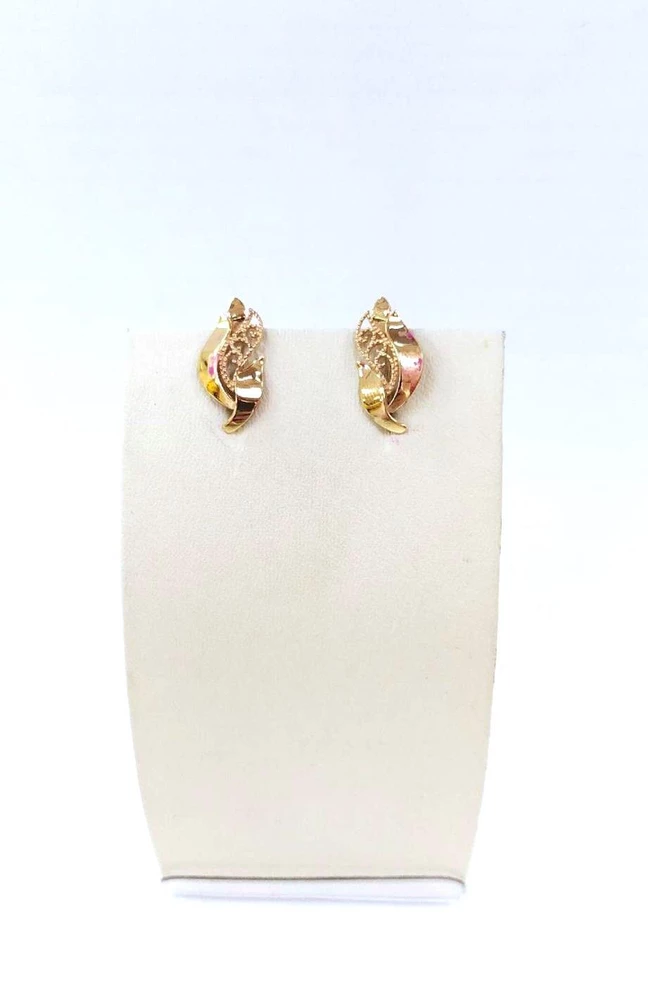 Серьги из красного золота 585 пробы