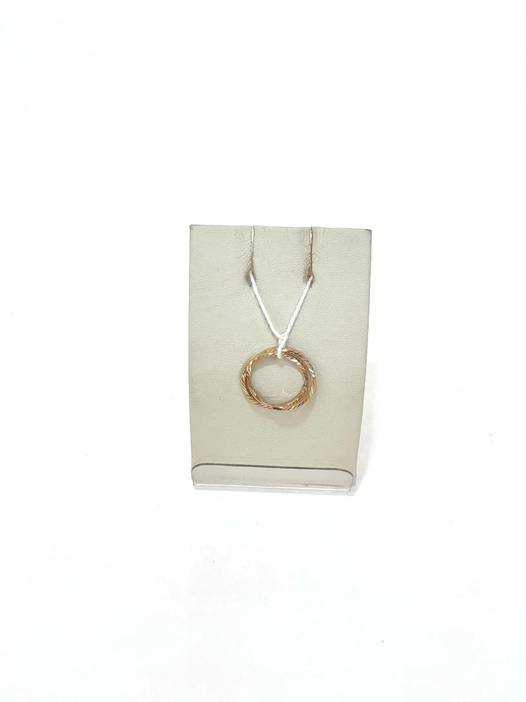 Серьги конго из красного золота 585 пробы