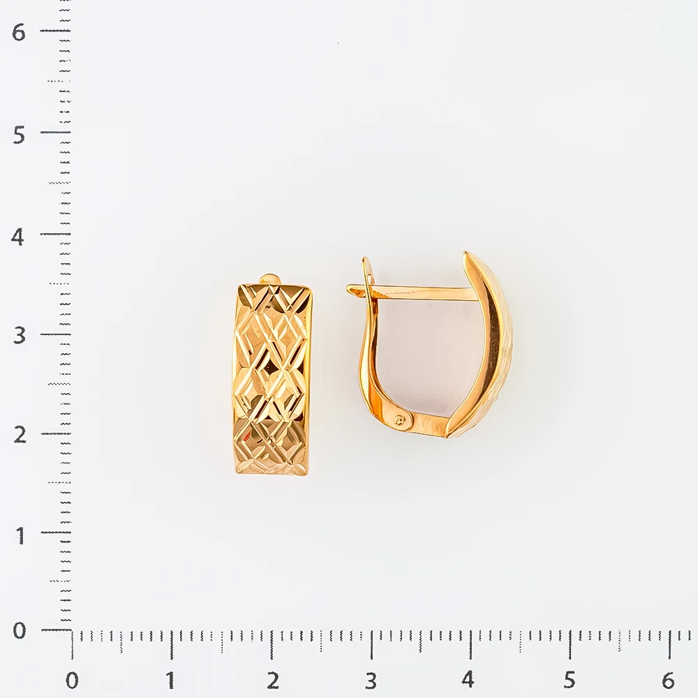 Серьги из красного золота 375 пробы
