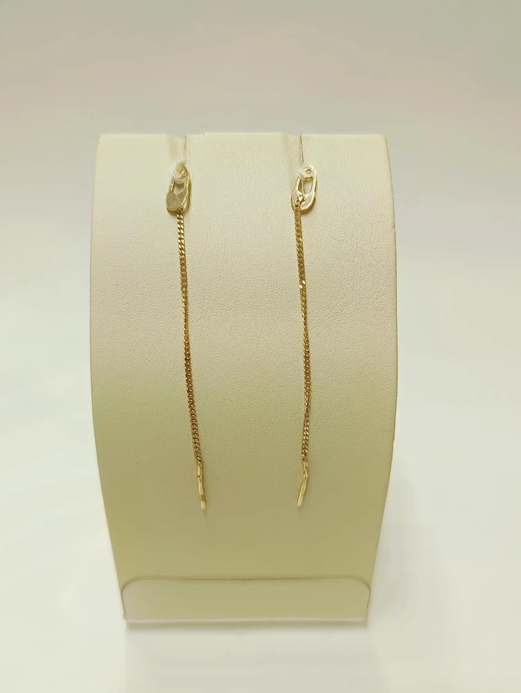 Серьги из красного золота 585 пробы