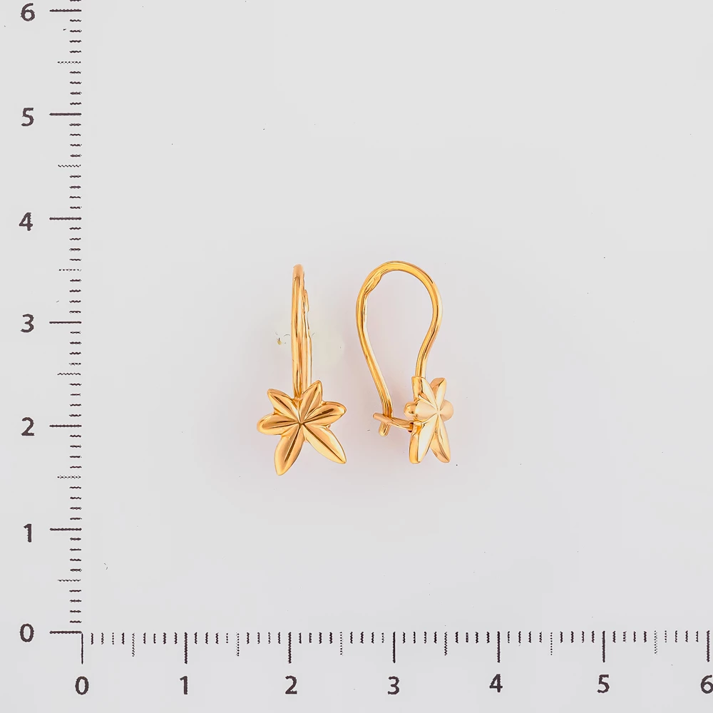 Серьги из красного золота 583 пробы