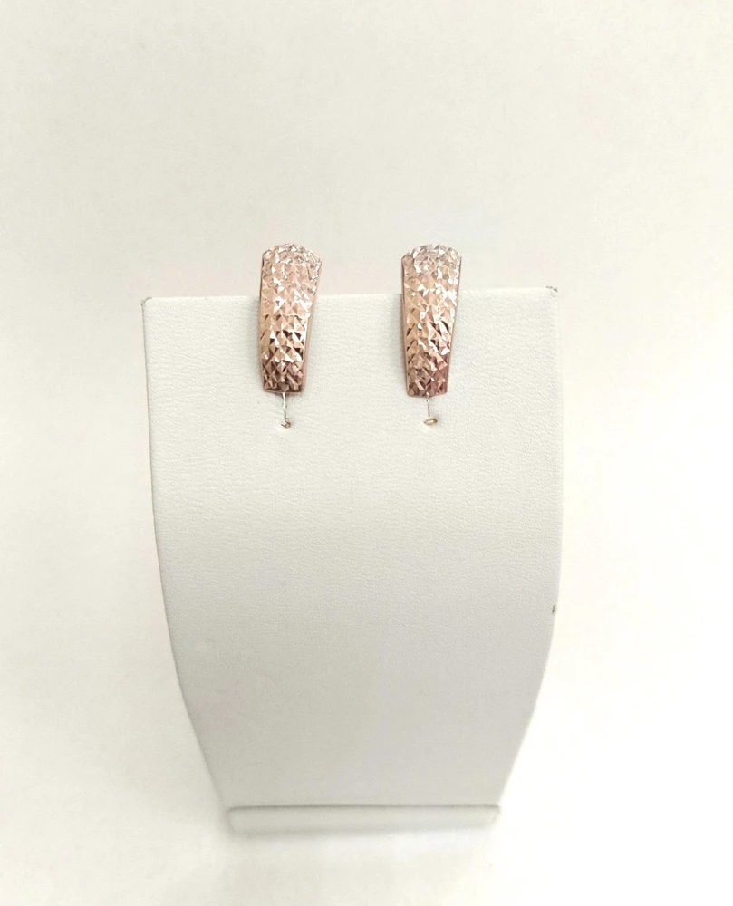 Серьги из красного золота 585 пробы