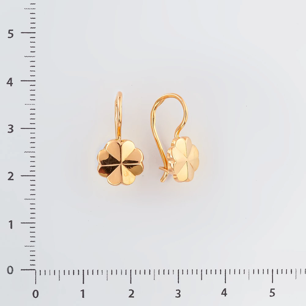 Серьги из красного золота 583 пробы