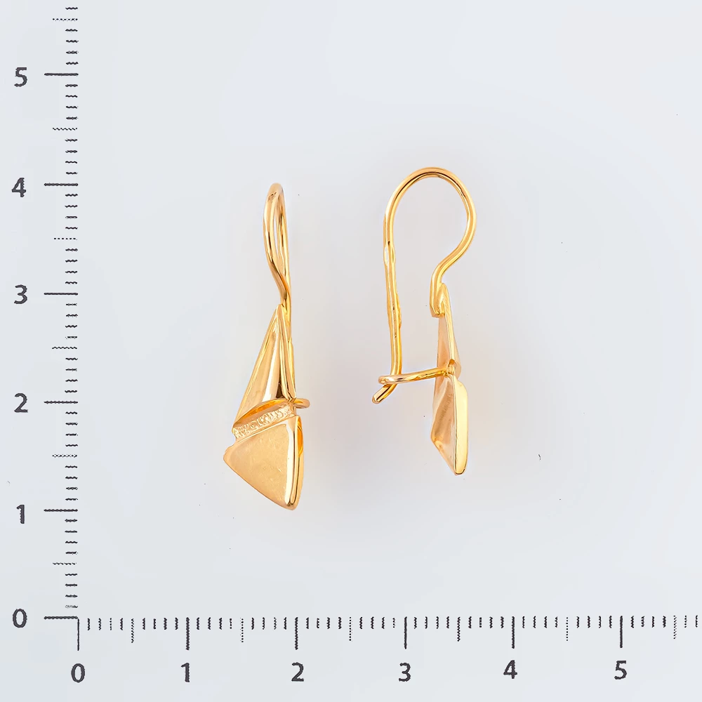 Серьги из красного золота 585 пробы