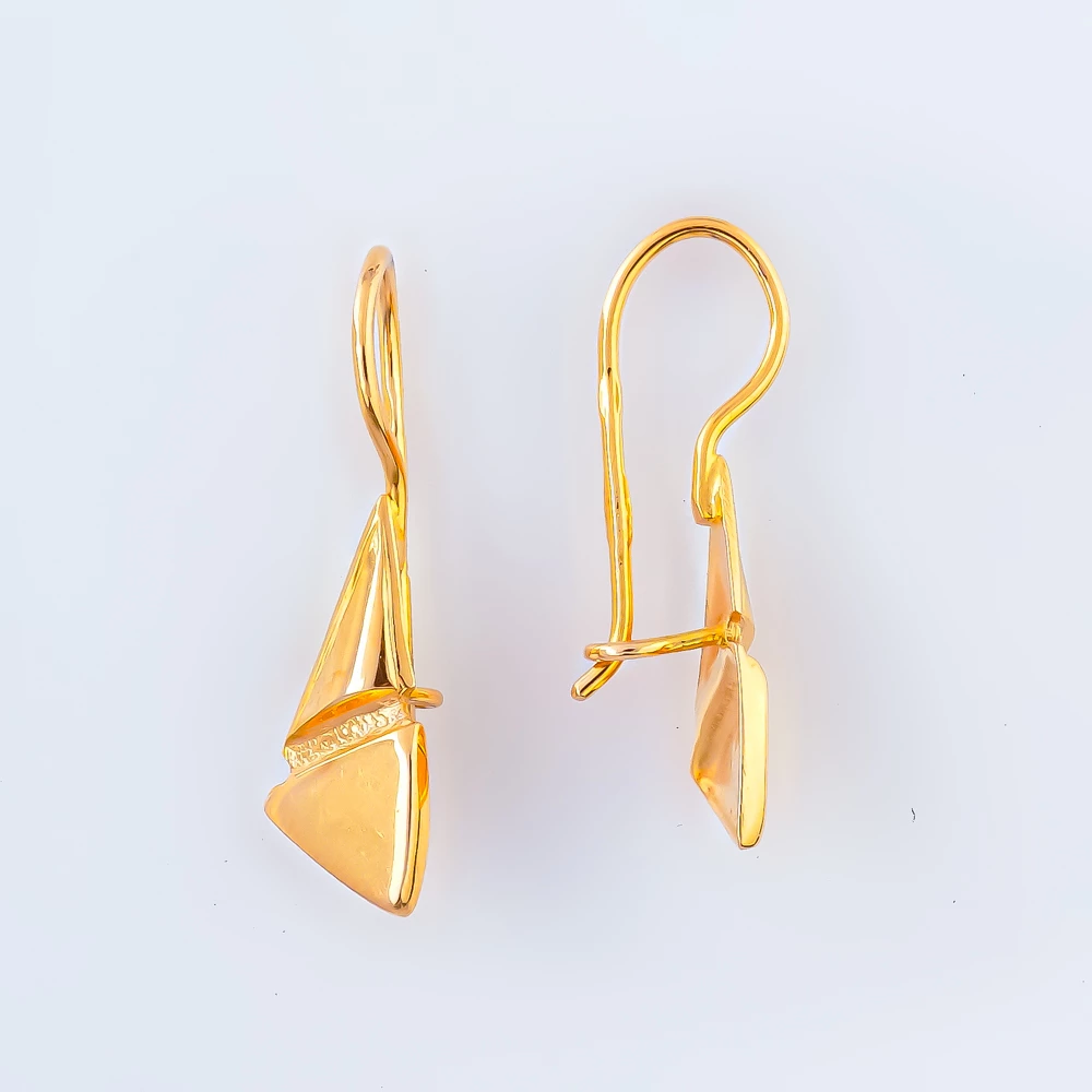 Серьги из красного золота 585 пробы