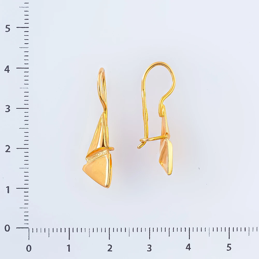 Серьги из красного золота 585 пробы