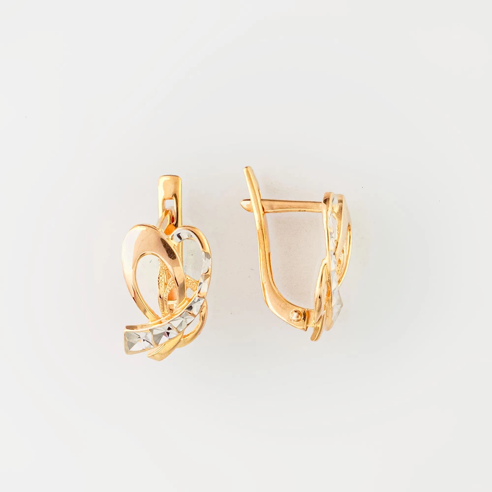 Серьги из красного золота 585 пробы