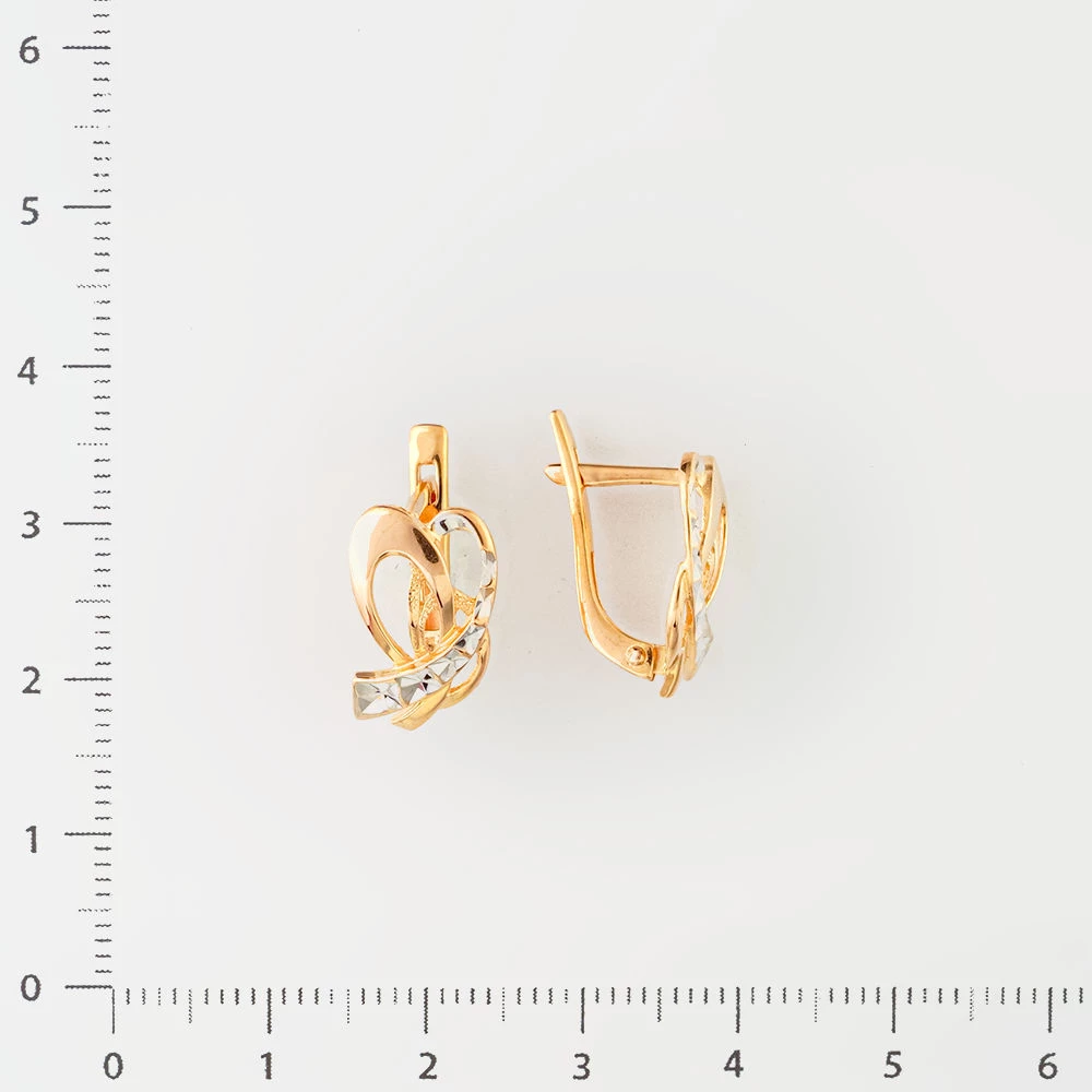 Серьги из красного золота 585 пробы