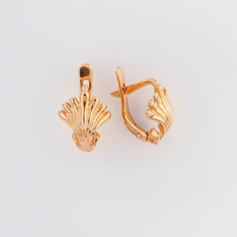 Серьги из красного золота 585 пробы