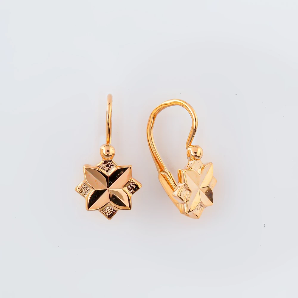 Серьги из красного золота 583 пробы