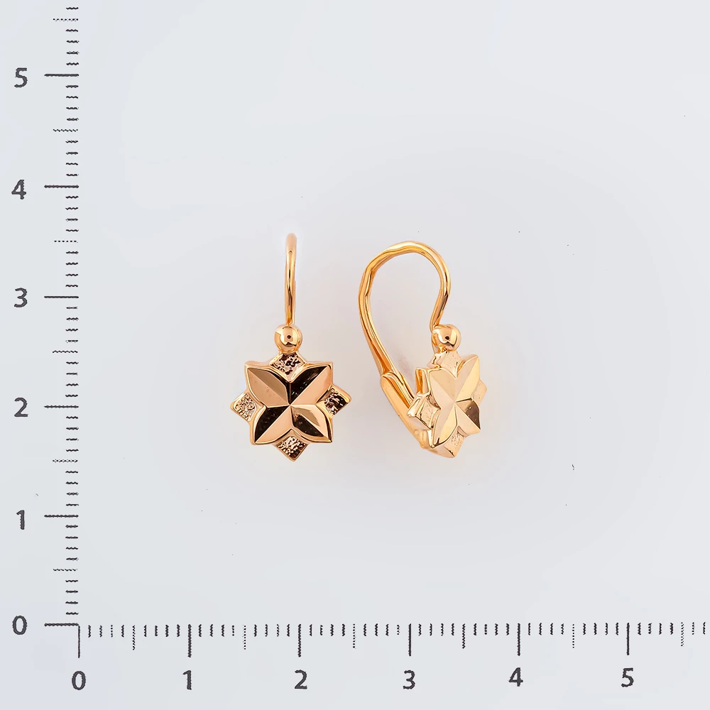 Серьги из красного золота 583 пробы