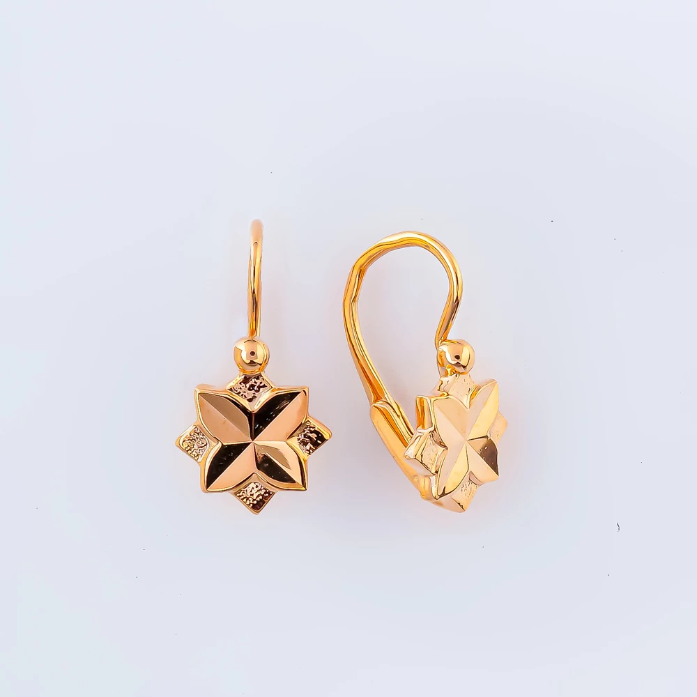 Серьги из красного золота 583 пробы