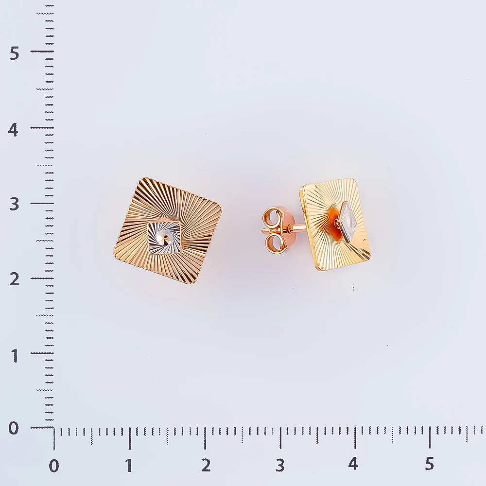 Серьги из красного золота 585 пробы