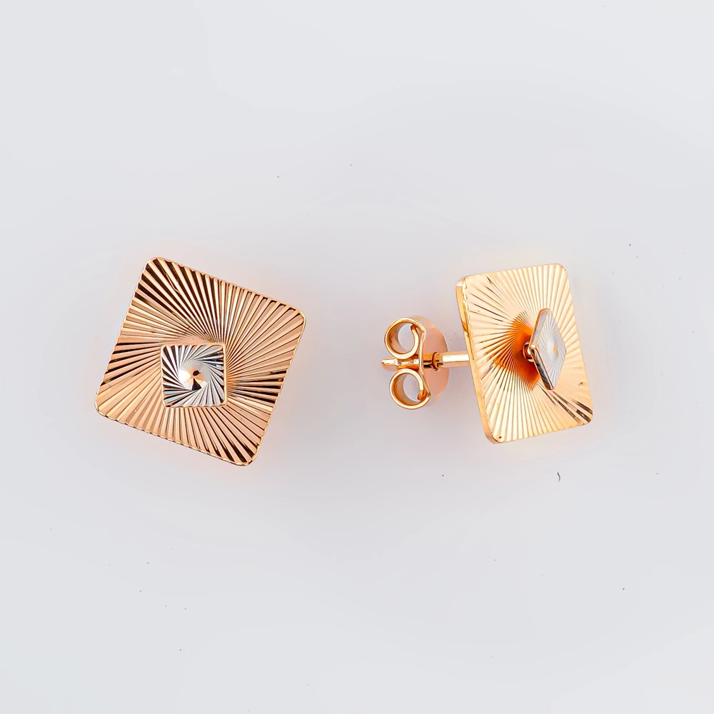 Серьги из красного золота 585 пробы