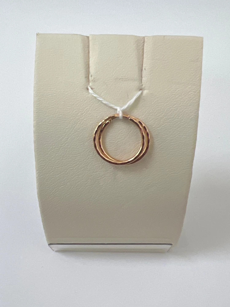 Серьги конго из красного золота 585 пробы