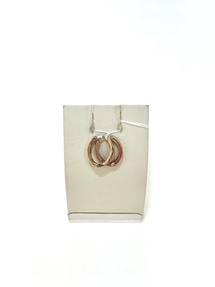 Серьги из красного золота 585 пробы