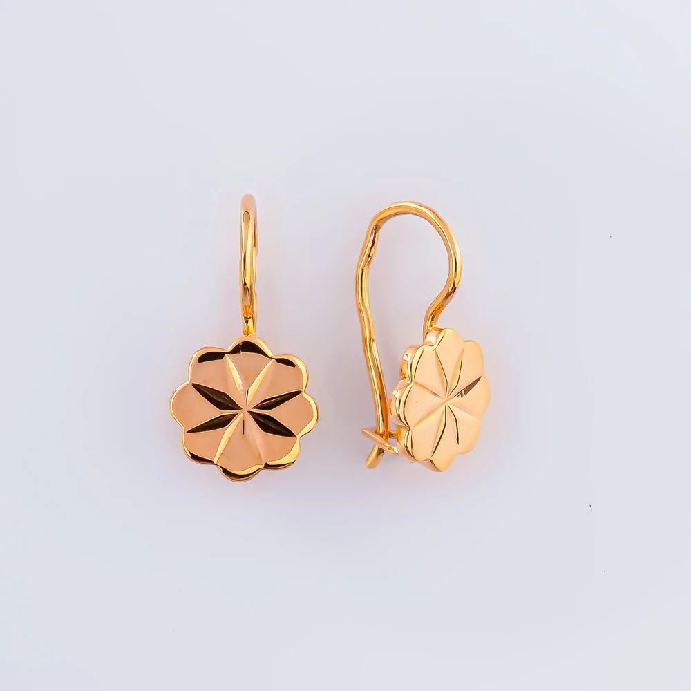 Серьги из красного золота 583 пробы