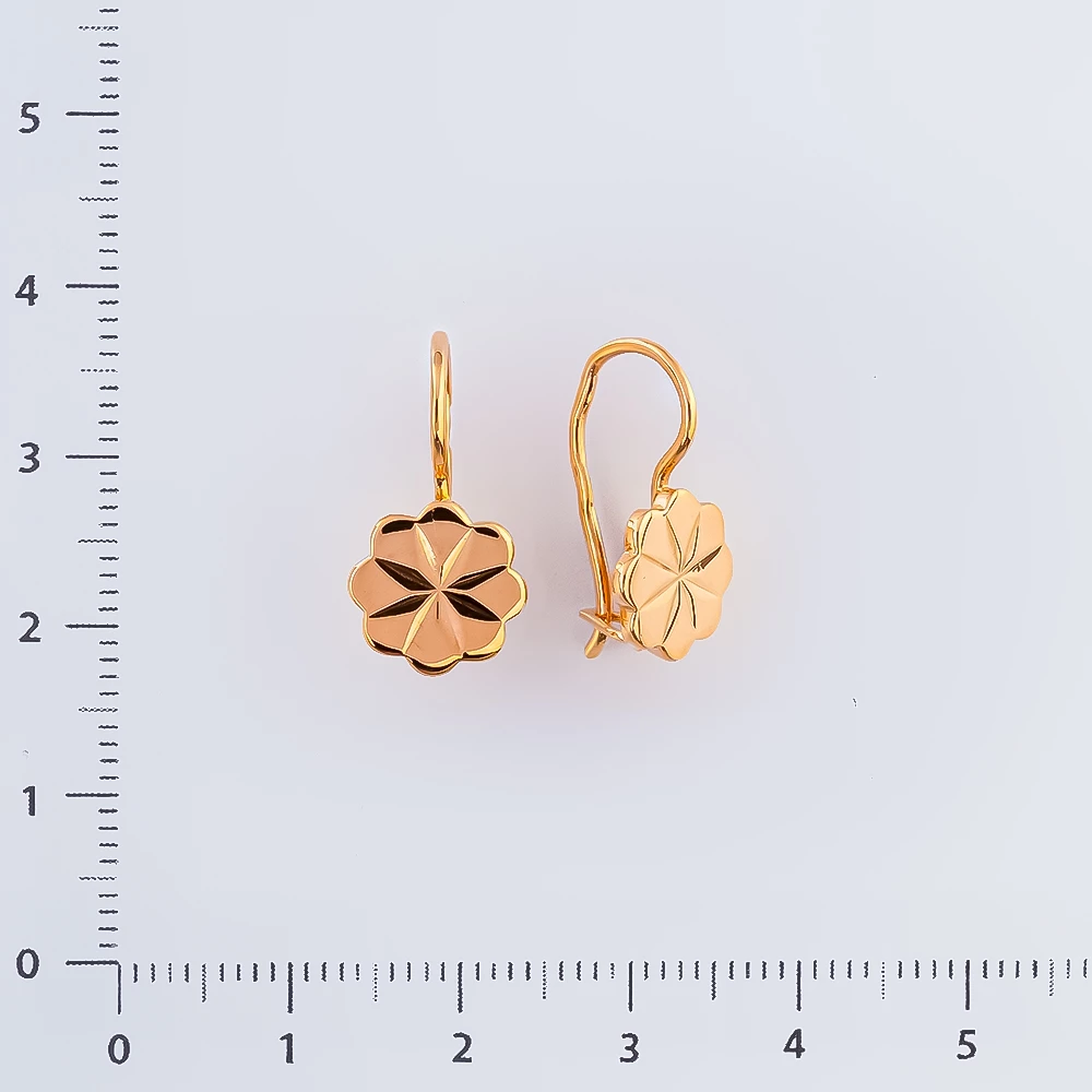 Серьги из красного золота 583 пробы
