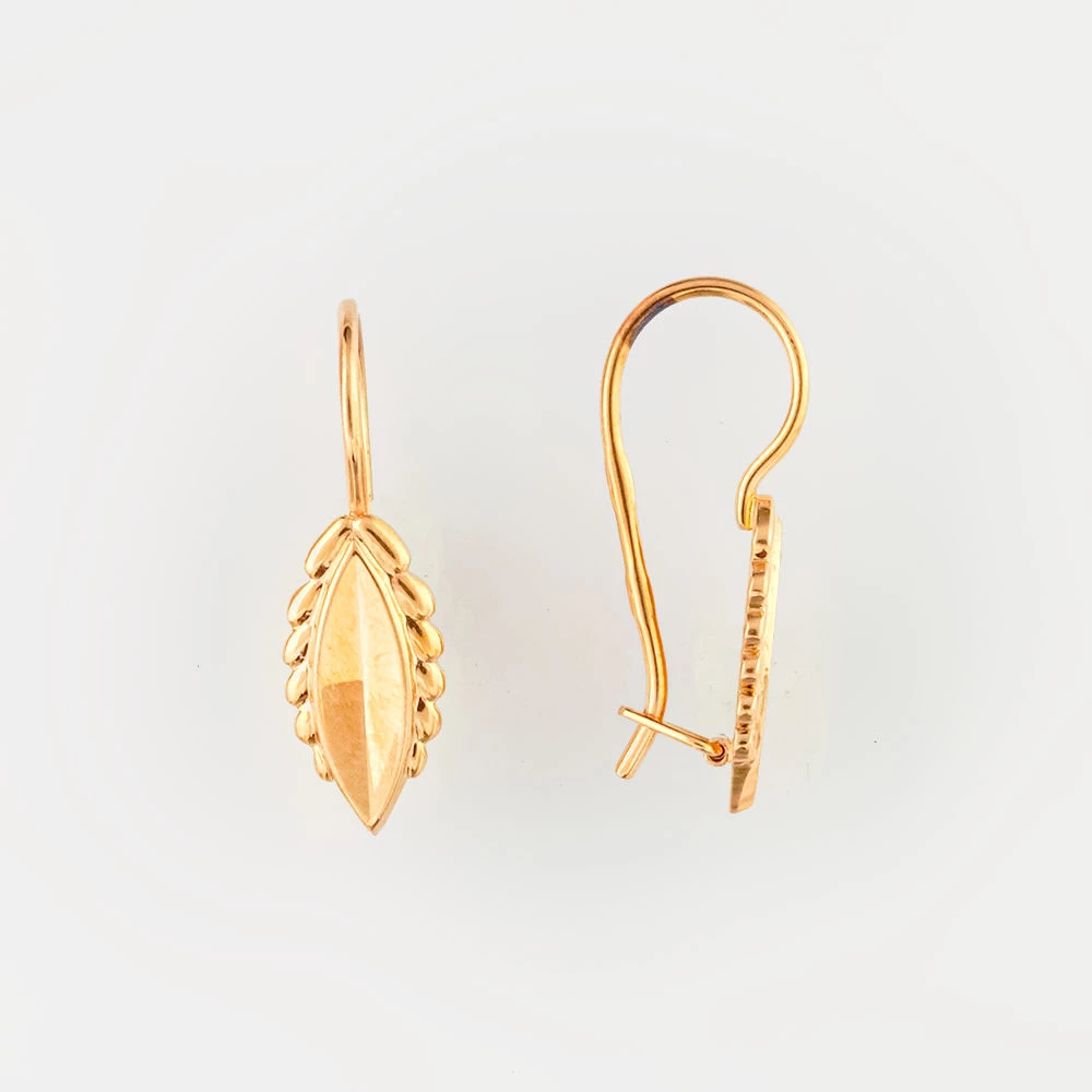 Серьги из красного золота 583 пробы