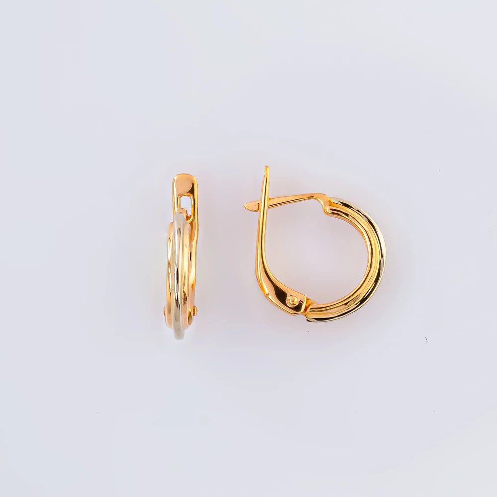 Серьги из красного золота 585 пробы