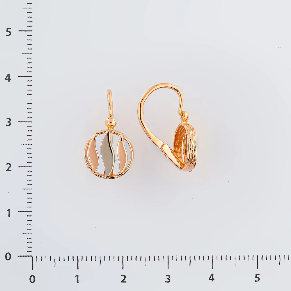 Серьги из красного золота 583 пробы