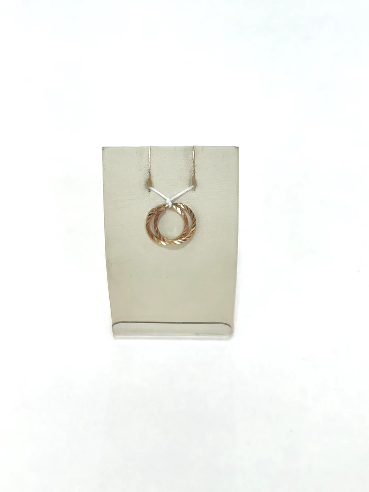 Серьги конго из красного золота 585 пробы