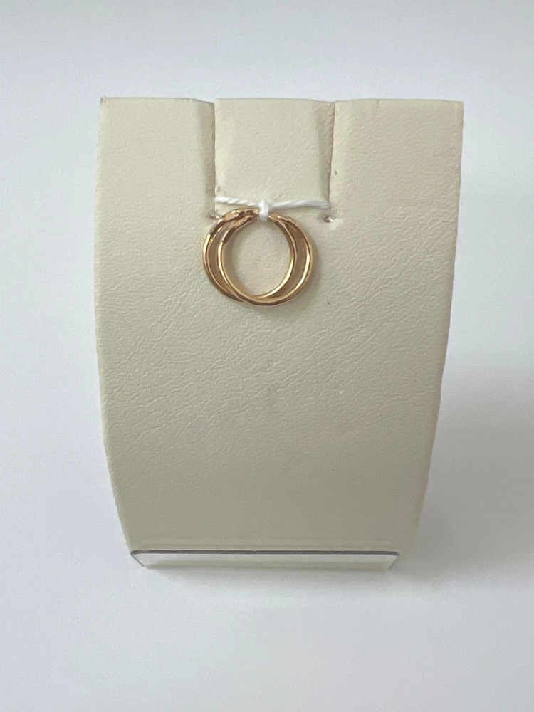 Серьги конго из красного золота 585 пробы