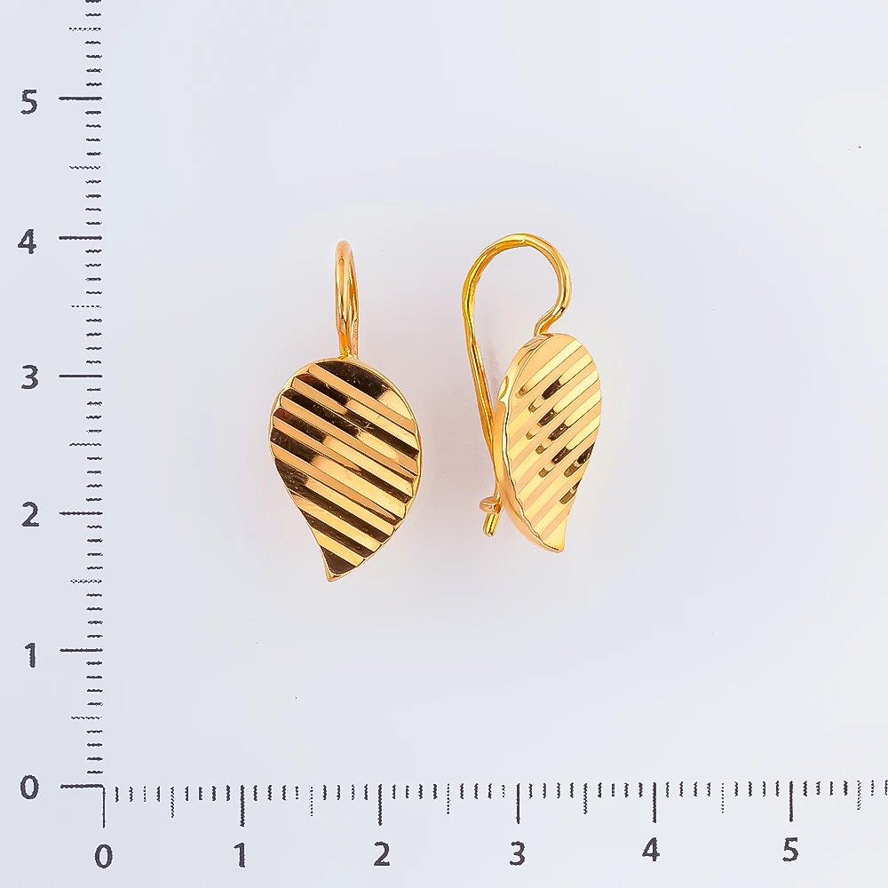 Серьги из красного золота 583 пробы