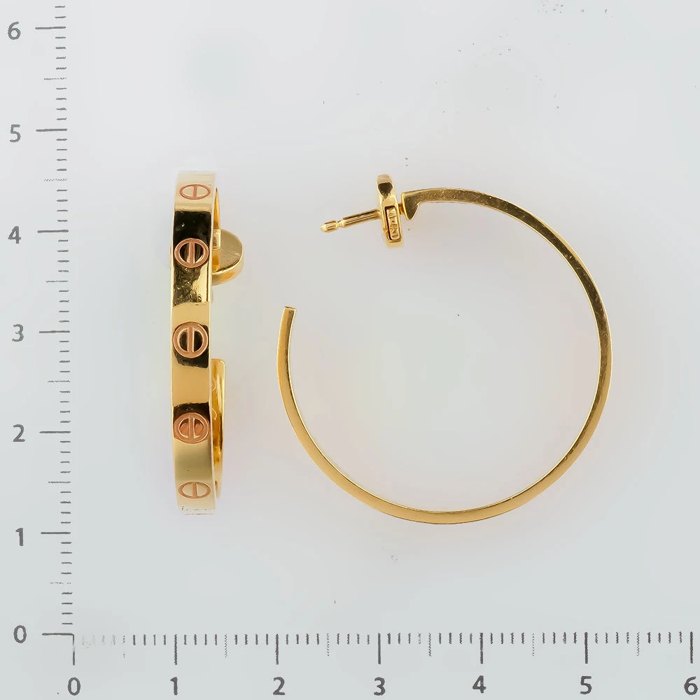 Серьги конго из желтого золота 585 пробы