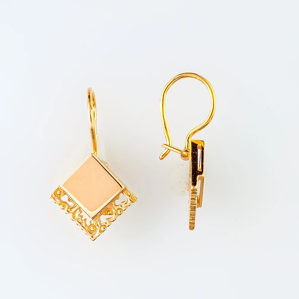 Серьги из красного золота 585 пробы