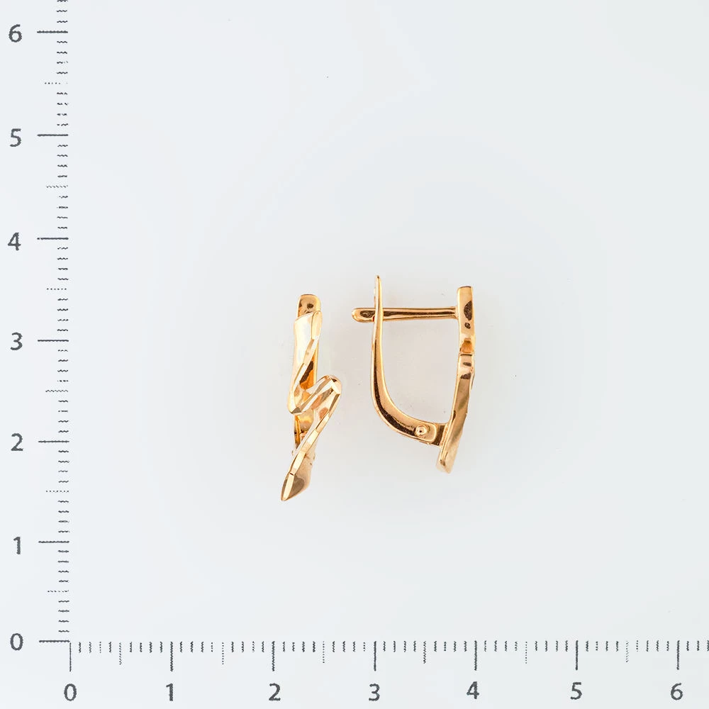 Серьги из красного золота 585 пробы