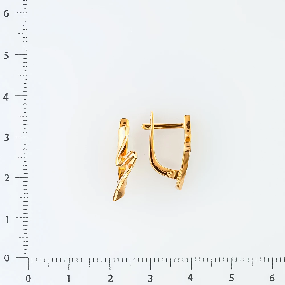 Серьги из красного золота 585 пробы