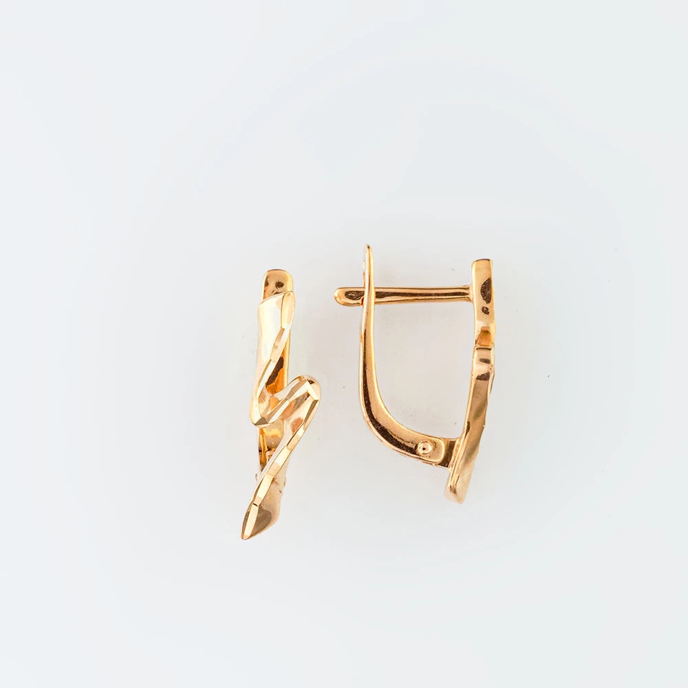 Серьги из красного золота 585 пробы